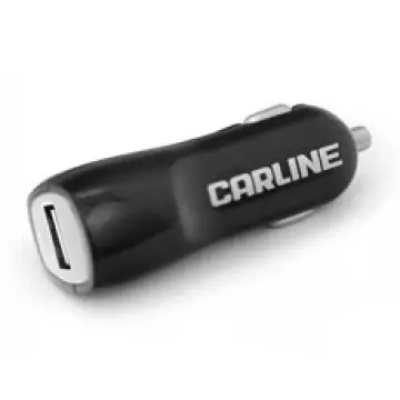 Адаптер CARLINE 2хUSB в прикурив. черный