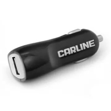 Зарядка USB в прикуриватель (CarLine) 12V/24V 1xUSB 1A Чёрный CH-1UB