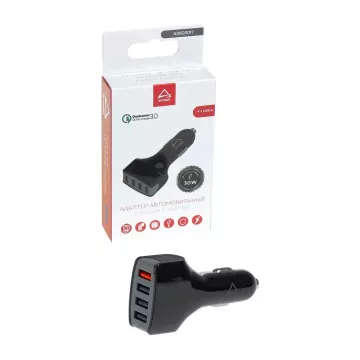 Зарядка "Адаптер USB в прикуриватель" (Arnezi) 2,4A/5V 4хUSB 12/24V 30W A0603017