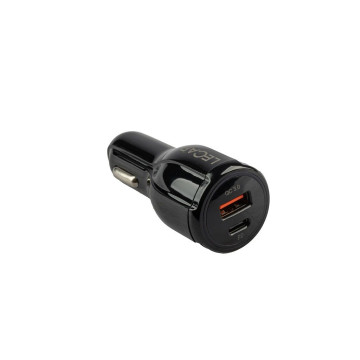 Зарядка "Адаптер USB в прикуриватель" (Лада-Имидж LECAR) 1хType C + 1хUSB 2.1А