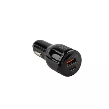 Зарядка "Адаптер USB в прикуриватель" (Лада-Имидж LECAR) 1хType C + 1хUSB 2.1А