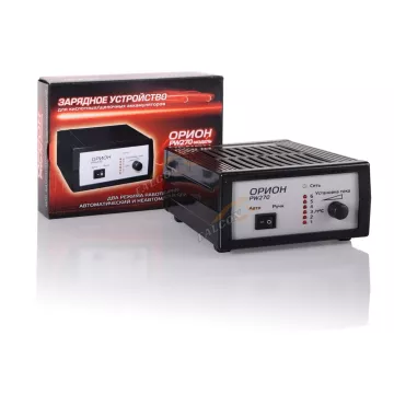 ЗУ 12V, 0-6А (Орион) РЯЗАНЬ PW 270, плавная регул.тока 0,4-6А Импульсное ЗУ