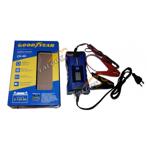 ЗУ 6/12V, 2А, 3-120 А/ч (GoodYear) CH4A, дисплей, автомат. импульсное