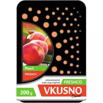 Ароматизатор под сиденье (FRESHCO) Vkusno "Персик" AR4BX070