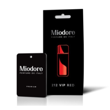 Ароматизатор подвес картон (AREON) MIODORE - 212 VIP RED MDKP-20