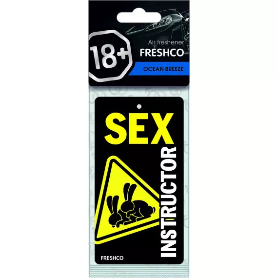 Ароматизатор подвес картон (FRESHCO) "18+" Океанский бриз AR1VM040