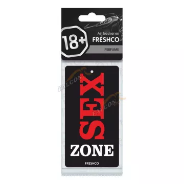 Ароматизатор подвес картон (FRESHCO) "18+" Парфюм AR1VM050