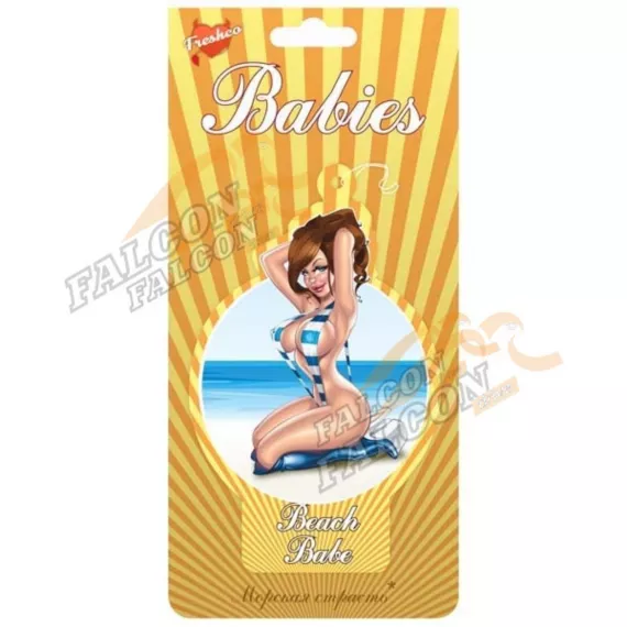 Ароматизатор подвес картон (FRESHCO) "Babies Beach Babe" Морская свежесть BBS05