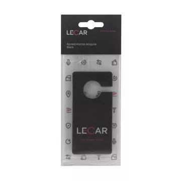 Ароматизатор подвес картон (LECAR) Черный лед крючок