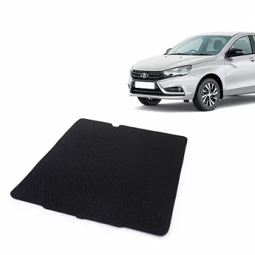 Коврик багажника 2180 Vesta SW (универсал) нижний EVA,черные/окант черная.DRIVE CS20