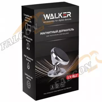 Держатель телефона (WALKER) шарнир, на панель, на магните 002