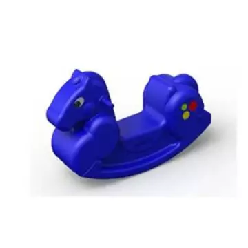 Качалка детская лошадка синяя Okikid