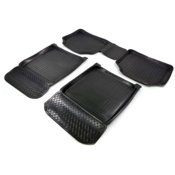 Коврик салона -2101-07 резиновый (СРТК) к-т