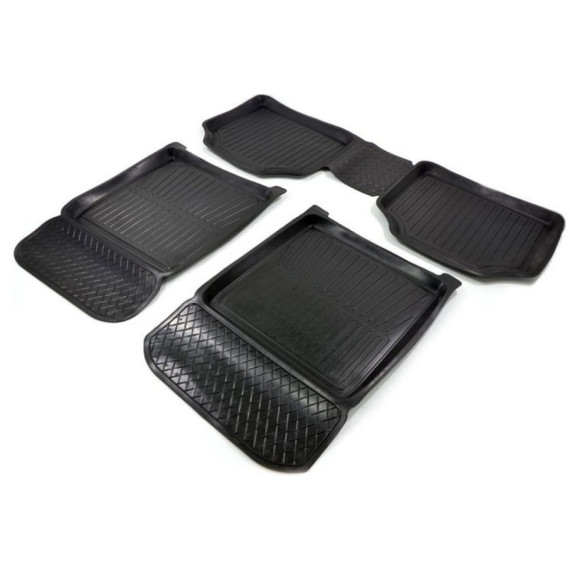 Коврик салона -2101-07 резиновый (СРТК) к-т