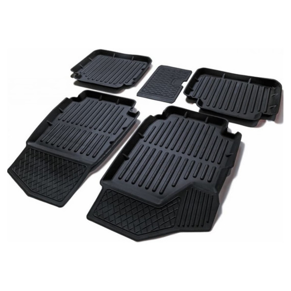 Коврик салона -2121 резиновый (СРТК) к-т