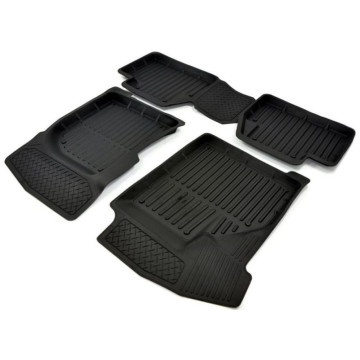 Коврик салона -2170 Приора резиновый (СРТК) к-т