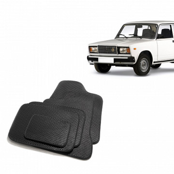 Коврики салона 2101 с перем EVA черные/окант черная.CS20