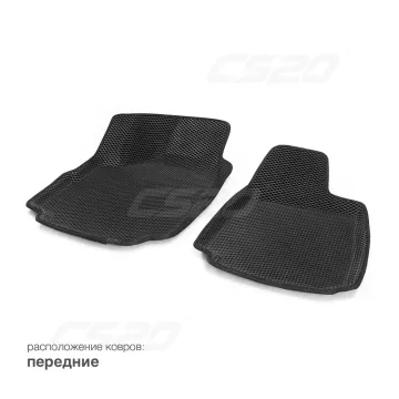 Коврики салона 2180 Веста EVA,черные/окант черная.DRIVE CS20
