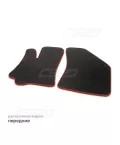 Коврики салона CHEVROLET Lanos, 2002-09 EVA,черные/окант красн. CS20