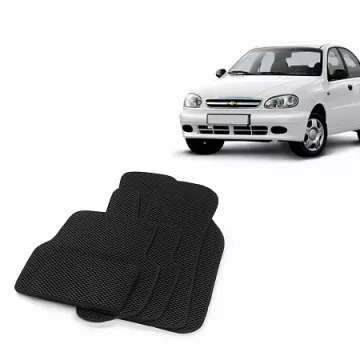 Коврики салона CHEVROLET Lanos, 2002-09 EVA,черные/окант черная.DRIVE CS20