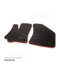 Коврики салона CHEVROLET Lanos, 2002-09 EVA,черные/окант красн. CS20