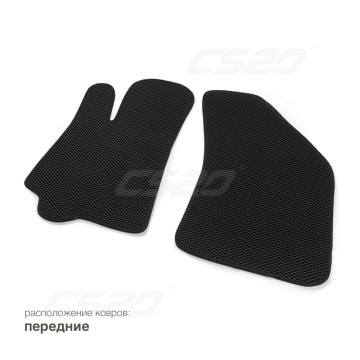 Коврики салона CHEVROLET Lanos, 2002-09 EVA,черные/окант черная.DRIVE CS20