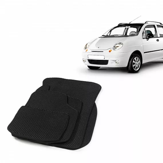 Коврики салона Daewoo Matiz (98-) EVA,черные/окант черная.DRIVE CS20