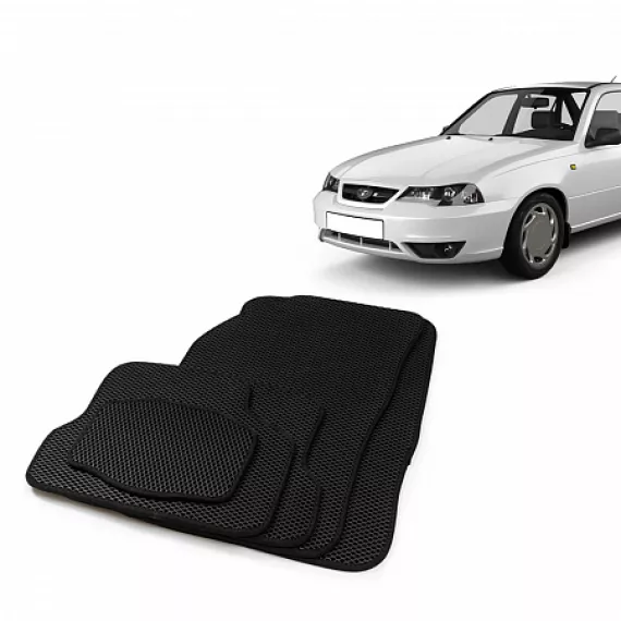 Коврики салона DAEWOO Nexia, EVA,черные/окант черная.DRIVE CS20