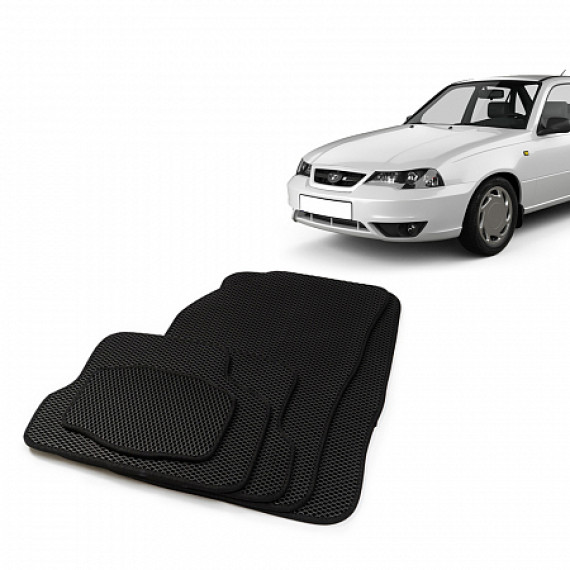 Коврики салона DAEWOO Nexia, EVA,черные/окант черная.DRIVE CS20