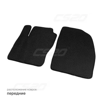 Коврики салона FORD Focus 2 (C307), 2002-11, EVA,черные/окант черная.DRIVE CS20