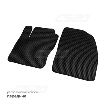 Коврики салона FORD Focus 2 (C307), 2002-11, EVA,черные/окант черная.DRIVE CS20