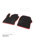 Коврики салона FORD Focus 3 (С346), 2010-18 EVA,черные/окант красн. CS20