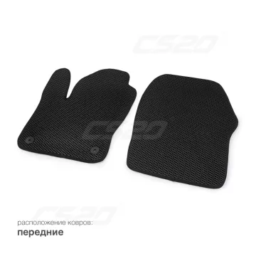 Коврики салона FORD Focus 3 (С346), 2010-18 EVA,черные/окант черная.DRIVE CS20