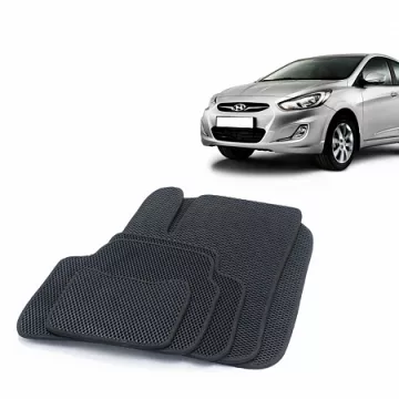 Коврики салона HYUNDAI Solaris 2, с 2017 EVA,черные/окант черная.DRIVE CS20