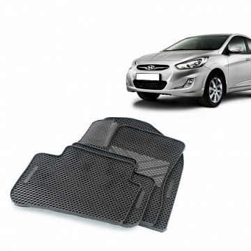 Коврики салона HYUNDAI Solaris с бортами, с 2010 EVAcell PROFI CS20