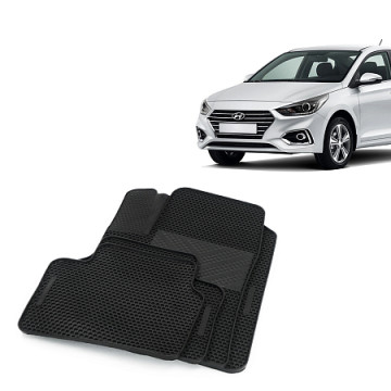 Коврики салона HYUNDAI Solaris с бортами, с 2017 EVAcell PROFI CS20