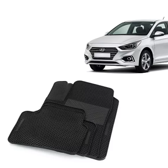 Коврики салона HYUNDAI Solaris с бортами, с 2017 EVAcell PROFI CS20