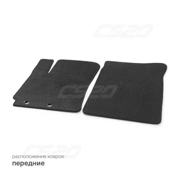 Коврики салона KIA Rio 4 (FB), с 2016 EVA,черные/окант черная.DRIVE CS20
