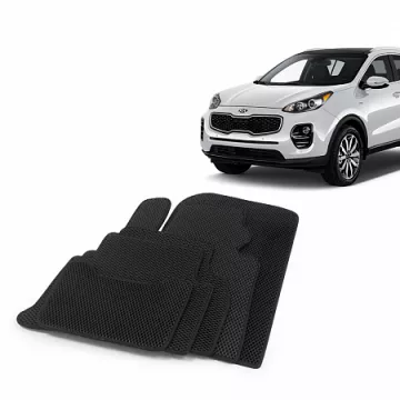 Коврики салона KIA Sportage 4 (QL), с 2016 EVA,черные/окант черная.DRIVE CS20