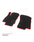Коврики салона SKODA Octavia III (A7/5E), с 2013 с перем EVA,черные/окант красн. CS20