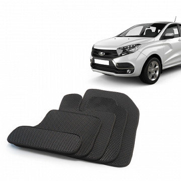 Коврики салона  X-Ray с перем EVA,черные/окант черная.CS20