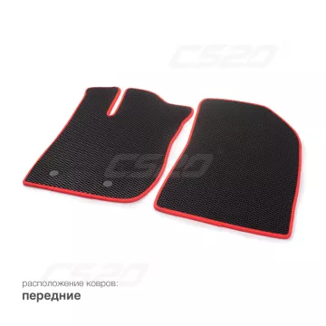 Коврики салона  XRAY с перем EVA,черные/окант красн. CS20