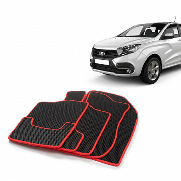 Коврики салона  XRAY с перем EVA,черные/окант красн. CS20