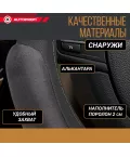 Оплетка руля AUTOPROFI (М) SP-5026 D.GY 6 подуш. темн.серый