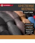 Оплетка руля AUTOPROFI (М) SP-5026 D.GY 6 подуш. темн.серый