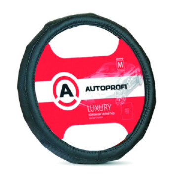 Оплетка руля AUTOPROFI (М) АР-1050 кожа черный