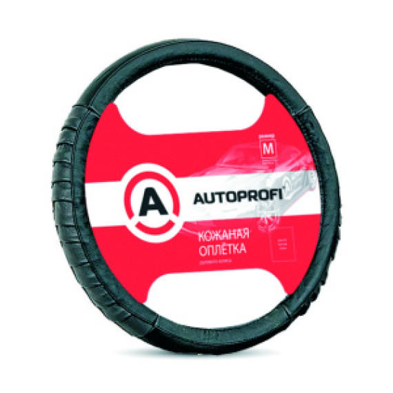 Оплетка руля AUTOPROFI (М) АР-470 кожа черн...