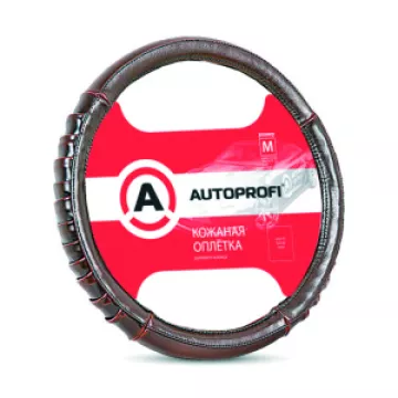Оплетка руля AUTOPROFI (М) АР-770 кожа коричн.