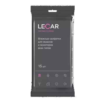 Салфетки для мониторов 15шт (Лада-Имидж LECAR)
