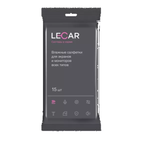 Салфетки для мониторов 15шт (Лада-Имидж LECAR)